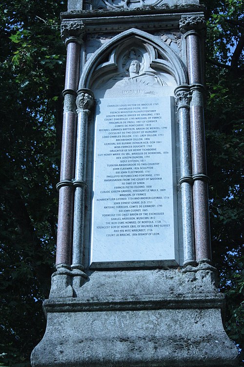 Donkin's name listed on the south face of the Burdett-Coutts Memorial Sundial