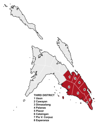 <span class="mw-page-title-main">Masbate's 3rd congressional district</span>