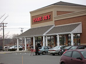 Store in Hadley, Massachusetts (2007) Trader Joe's at the Hampshire Mall.JPG