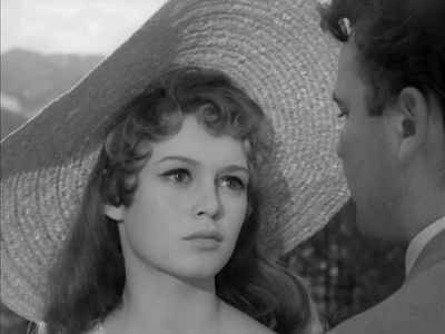 Bardot in a scene of Concert of Intrigue in 1954