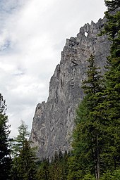 Westgrat der Meßnerin mit Felsenfenster