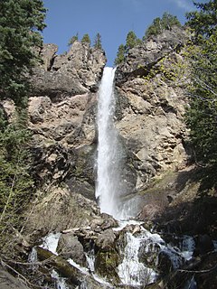 Treasure Falls Waterfall in Colorado, United States