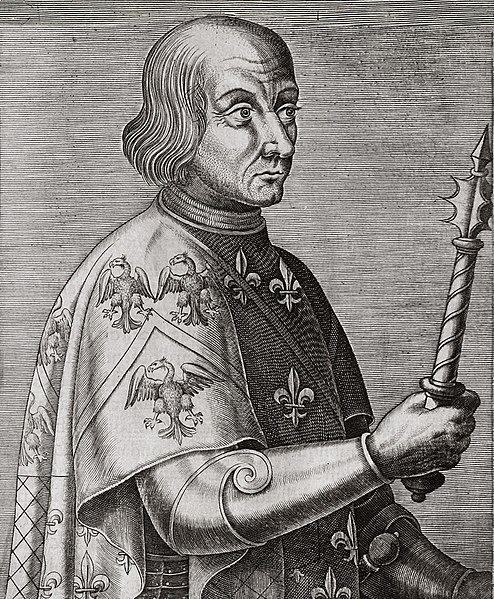 Louis II de La Trémoille in an ancient engraving.