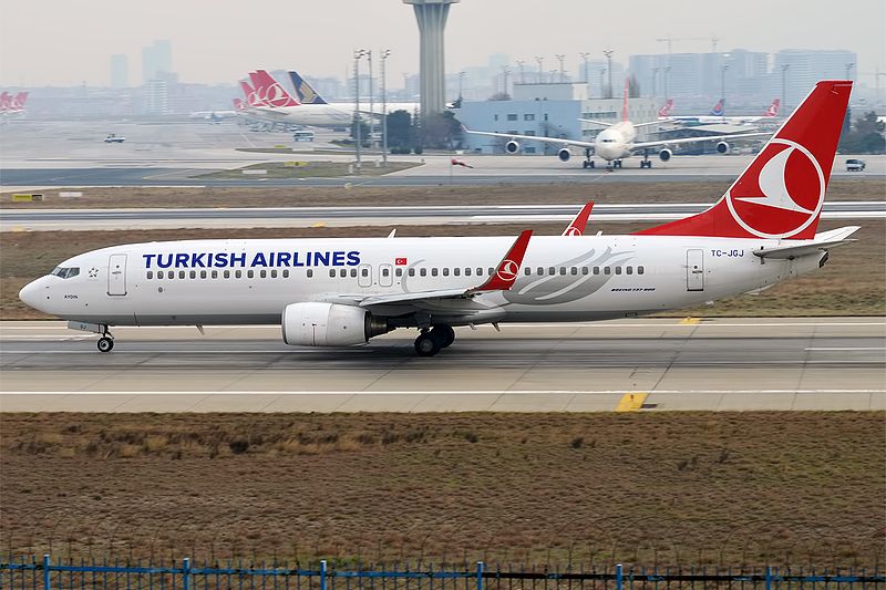 File:Turkish Airlines, TC-JGJ, Boeing 737-8F2 (31155059893).jpg