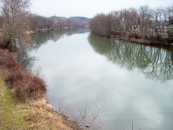 The Tuscarawas River in Dover in 2006