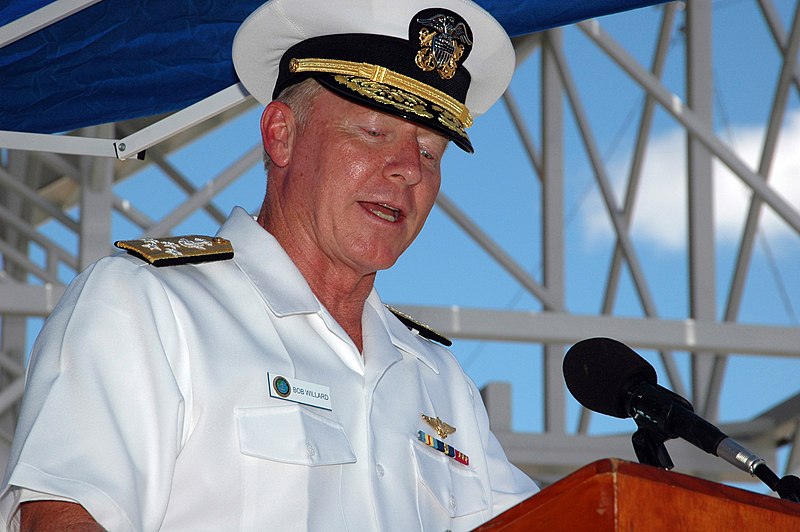 File:US Navy 070601-N-9565W-035 Adm. Robert Willard, Commander, U.S. Pacific Fleet, officially launches Pacific Partnership 2007 during a ceremony.jpg