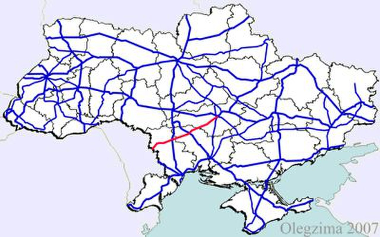 Железнодорожная карта украины