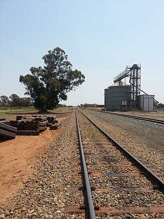 Ungarie rail yard Ungarie Railway Yard, NSW Australia.jpg