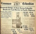 Thumbnail for File:VancouverColumbian14Feb1917-InterstateBridgeOpens.jpg