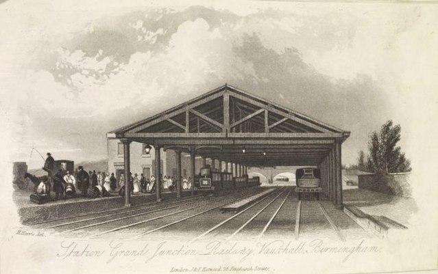 Vauxhall station in 1837