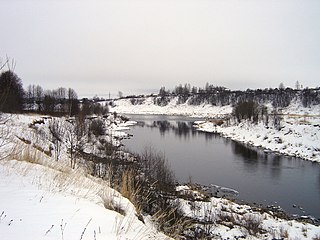 Vazuza river in Russia