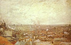 Vincent van Gogh, Vista de Montmartre (1886)