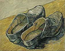 A pair of wooden shoes by Vincent van Gogh, Arles, 1888