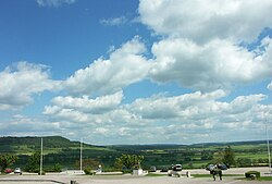 Vue panoramique de la Terrasse de la Basilique de Domrémy-la-Pucelle