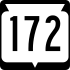 State Trunk Highway 172 marker