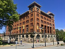 Waldo Hotel, once one of the state's most luxurious hotels and the social center of Clarksburg Waldo Hotel, Clarksburg, West Virginia - 20200510.jpg