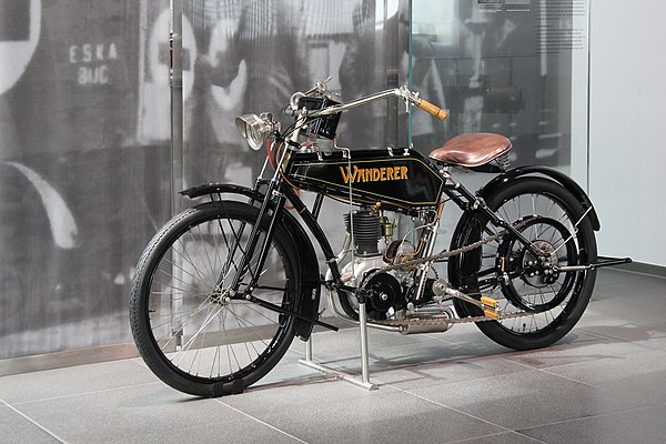 A 1914 Wanderer motorcycle