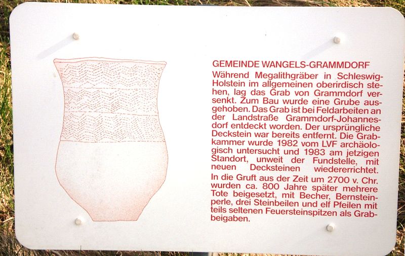 File:Wangels - Steinkammer von Grammdorf - Schild.JPG