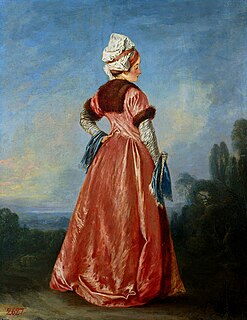 <i>Polish Woman</i> Painting attributed to the French artist Jean-Antoine Watteau