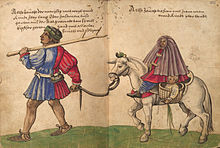 April: the Rebellion of the Alpujarras ends Weiditz Trachtenbuch 105-106.jpg