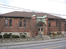 The Weston Branch of the Toronto Public Library. The building was erected as a Carnegie library in 1914. Weston Public Library.JPG