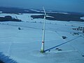 Luftaufnahme der Windkraftanlage Kienberg