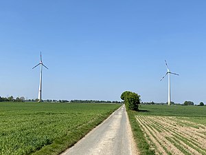 Wind energy plants Neuss-Hoisten