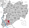 Location of the municipality of Wolfertschwenden in the Unterallgäu district