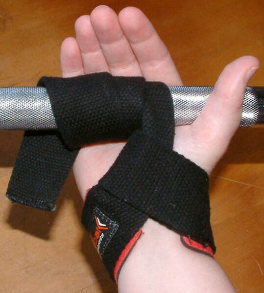 A lifting strap.
