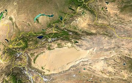 Xinjiang from space