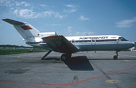 Un Yakovlev Yak-40 d'Aeroflot similaire à celui impliqué dans l'accident