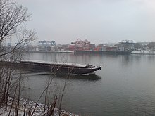 A view from the eastern side of the Rhine. Zollhafen Mainz Customs Port III.jpg