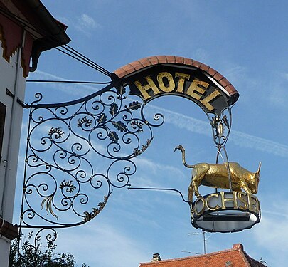 Hotel sign Marktstrasse 4