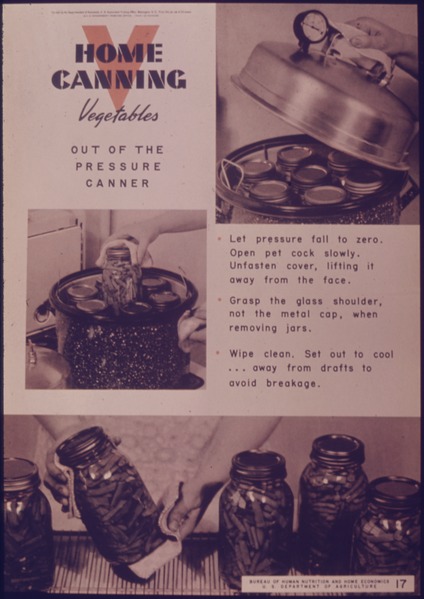 File:"Home Canning Vegetables Out Of The Pressure Canner" - NARA - 514521.tif