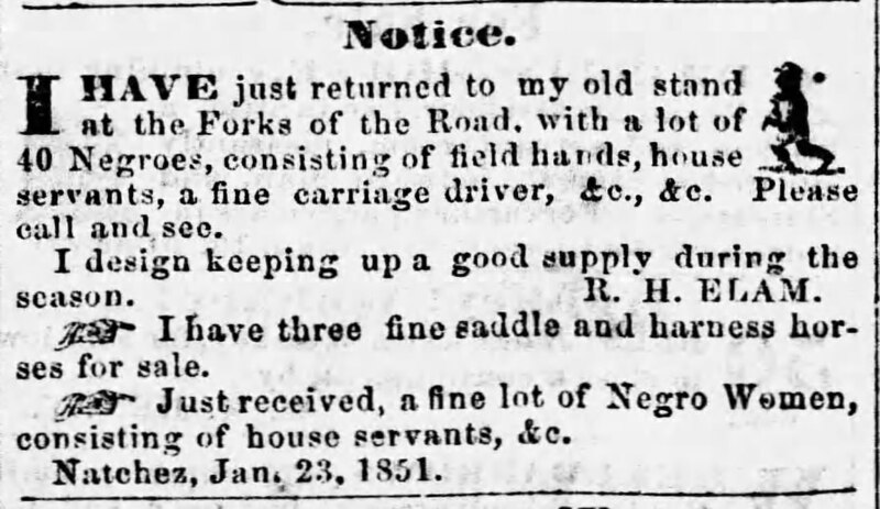 File:"Notice", Natchez Daily Courier, February 10, 1852.jpg