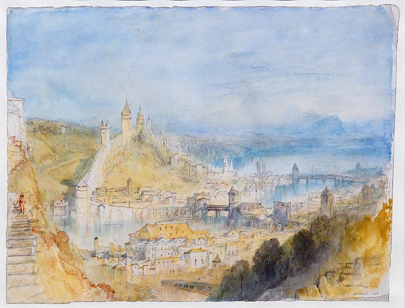 File:(Barcelona) Lucerne from the Walls, Sample Study - William Turner - Tate Britain.jpg