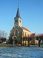 * Nomination Sainte-Geneviève des Bois church (Essonne, France) --Véronique PAGNIER 06:47, 29 February 2012 (UTC) * Decline Perspective distortion, lack of fine detail, sorry. --Iifar 09:42, 4 March 2012 (UTC)