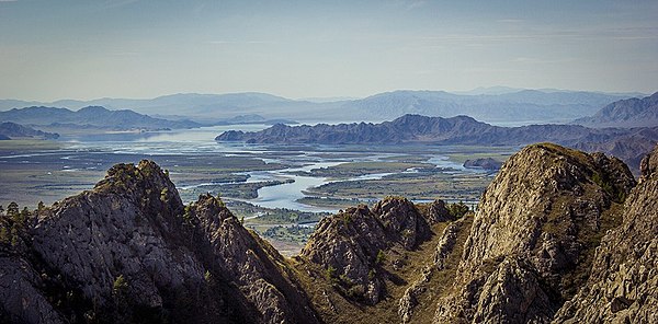 View from Haiyrakan mountain, Tuva