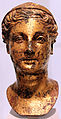 Bronzekopf einer Göttin, vergoldet; 2. Jhd. n. Chr.
