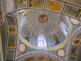 Εσωτερικό του τρούλου του ελληνορθόδοξου ναού Αγίας Ελένης στη Σύλλη Ικονίου.