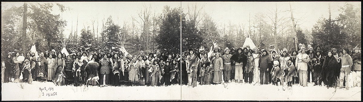 Irokezen in Buffalo, New York, 1914