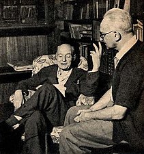 Umberto Saba i sin bostad 1951