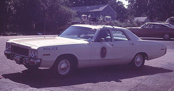PGPD 1973 Dodge Polara patrol car in the 1970s.