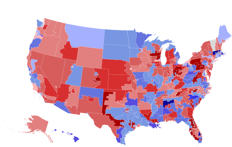 File:1994 House Results by winners share of vote.svg