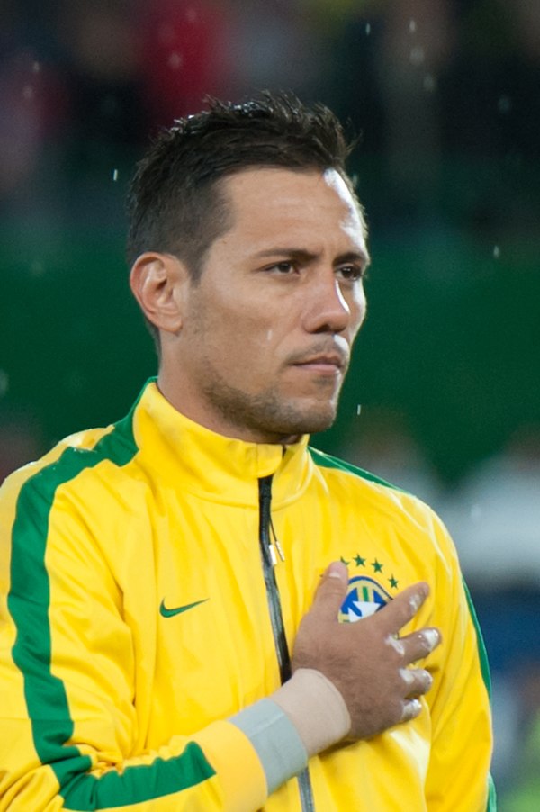 Alves lining up for Brazil in 2014.