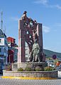 * Nomination Sculpture dedicated to Galician emigrant, Fisterra, Galicia (Spain) --Lmbuga 07:41, 28 July 2016 (UTC) * Promotion Shame about the shade, but good quality.--Famberhorst 15:42, 28 July 2016 (UTC)