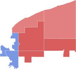 2018 Ohio's 14th congressional district election results by county.svg