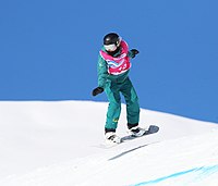 Lily Jekel på slopestyle-konkurransen