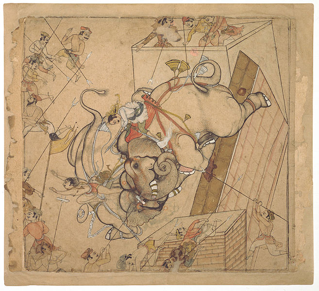 File:2 An Elephant Combat Attributed to Hada Master ca 1610-20 Philadelphia Museum of Art.jpg