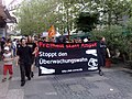 Demonstrationszug in Augsburg